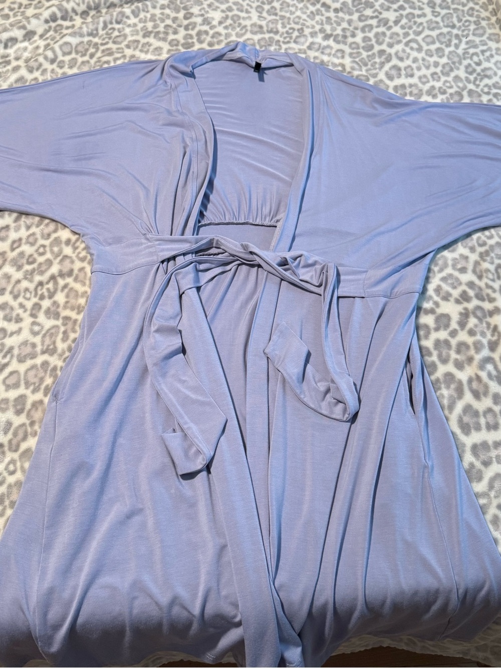 Yala Lavender Tie-Waist Lounge Robe